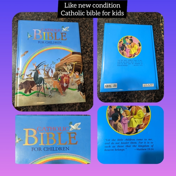 Like new, catholic Bible for kids, illustrated. Beautiful book - Picture 1 of 3
